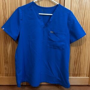 Figs Blue V-Neck Medical Shirt